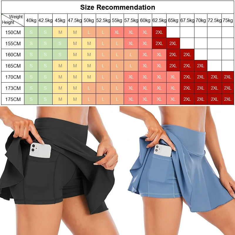 Cloud Hide Fitness Tennis Skirts Badminton Golf S-XXXL Skirt High Waist Shorts Women Athletic Running Sport Girls Pleated Skorts - Image 6