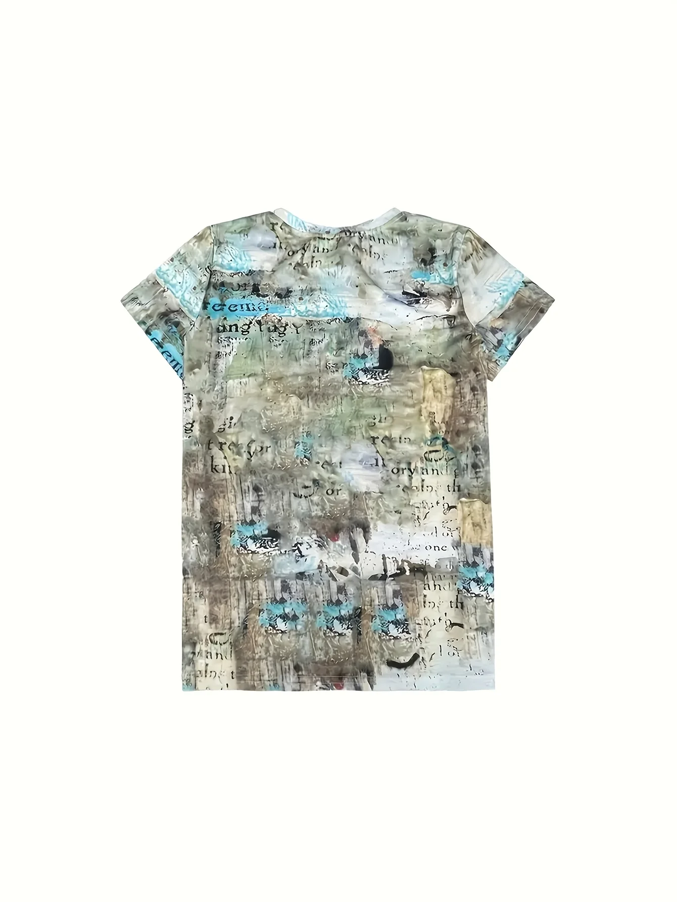 Vintage Print Women's Tee - "Faith Hope Love" & Heart Graphic, Rustic Inspirational Design for Casual Daily Wear - Image 2