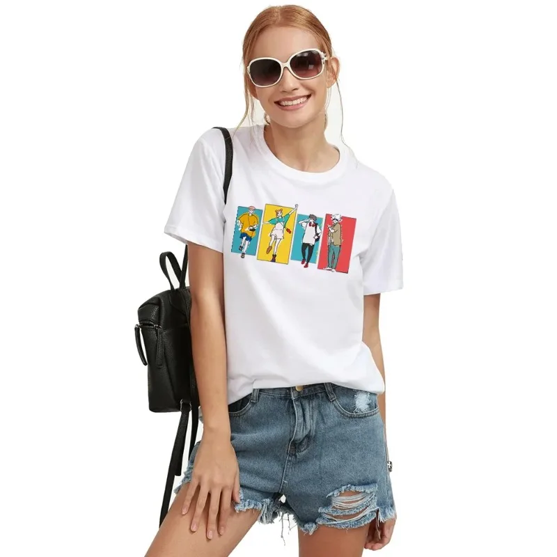 Goth Clothes Gojo Graphic Tshirt Anime Jujutsu Kaisen Funny Summer T-shirt for Women Japanese T Shirts Cartoon Woman Tshirts - Image 3