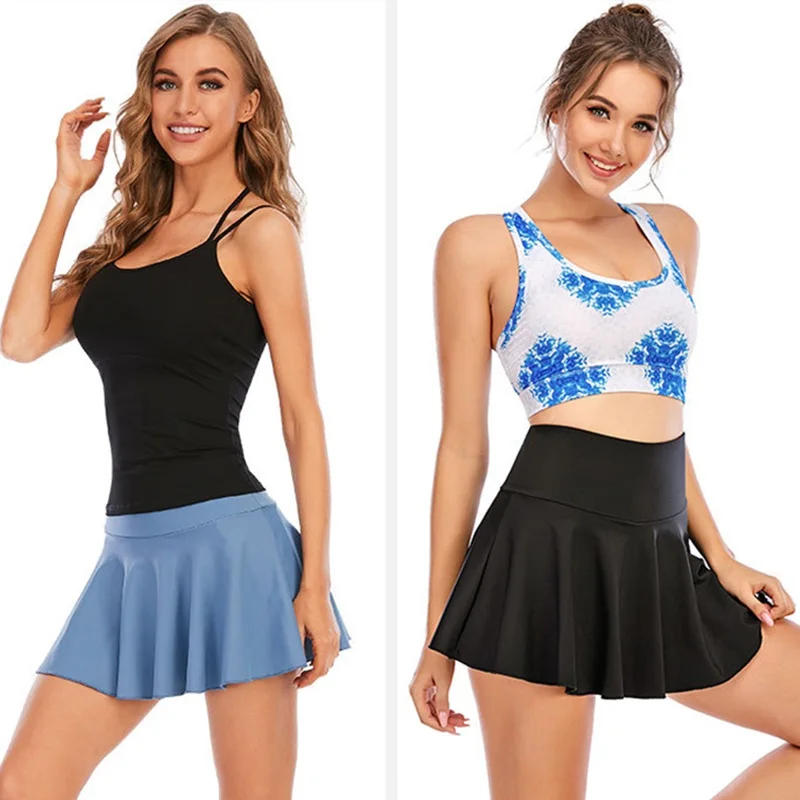 Cloud Hide Fitness Tennis Skirts Badminton Golf S-XXXL Skirt High Waist Shorts Women Athletic Running Sport Girls Pleated Skorts - Image 3